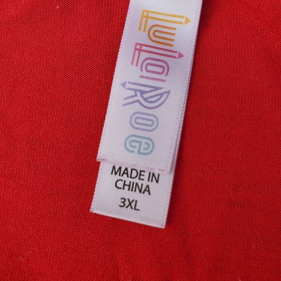 EUC LuLaRoe 3XL solid red top - Picture 3 of 3
